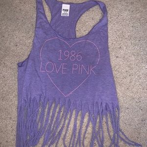love pink tank
